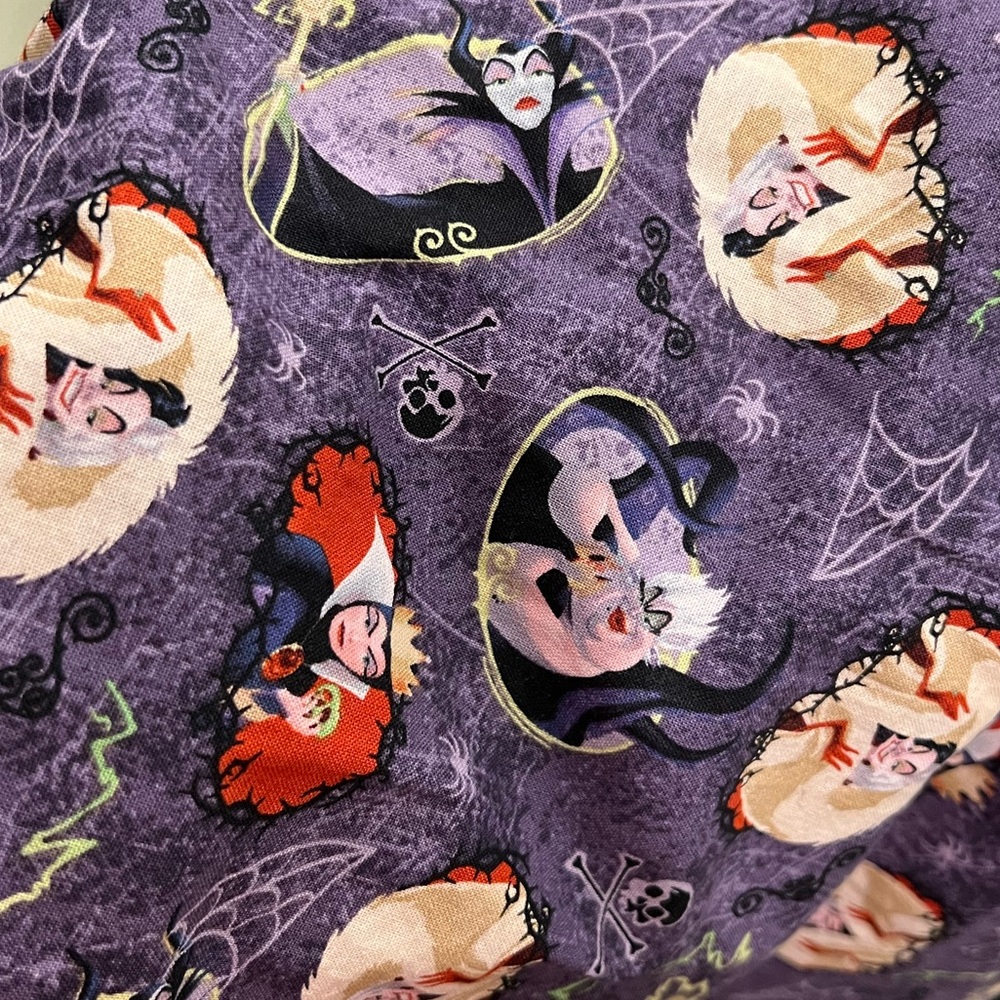 Disney Villains Circle full Skirt Evil Queen Ursula Maleficent and Cruella DeVil - Picture 3 of 6